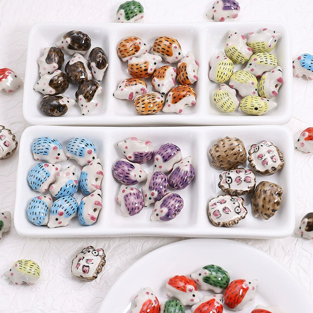 Ceramic Animals Beads Mixed Assorted Shipment